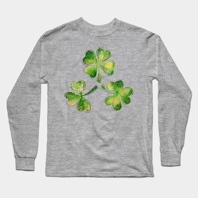 St Patrick's  Vintage Long Sleeve T-Shirt by Equal Design